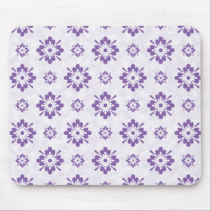 Tapis De Souris Design d'art floral pourpre