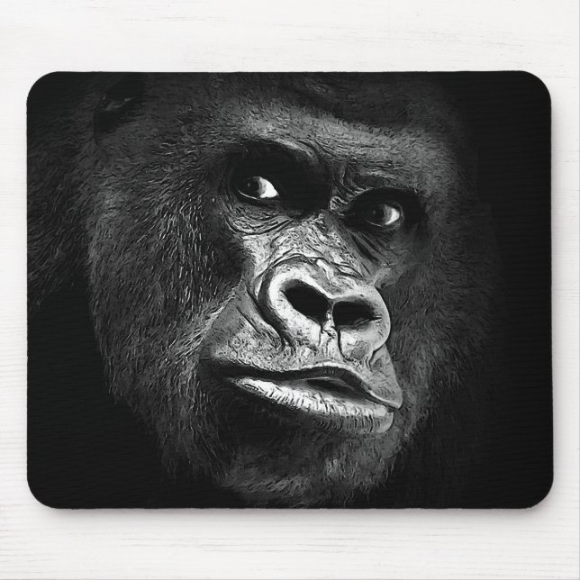 Tapis De Souris Design de Gorilla Confortable (Devant)