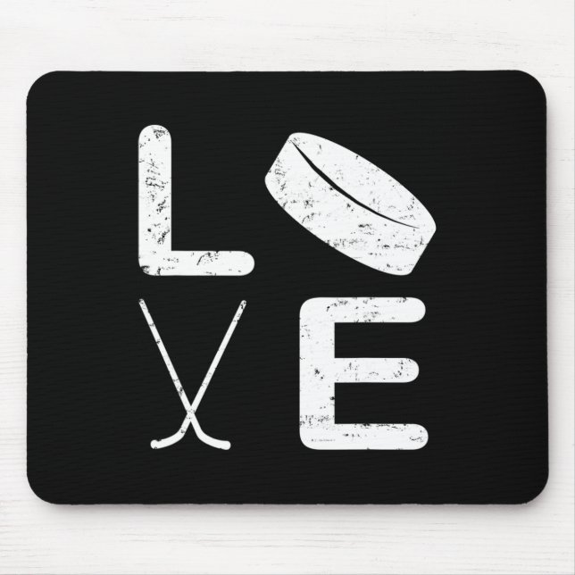 Tapis De Souris Design De Hockey Amusant Hommes Enfants Hockey Sur (Devant)