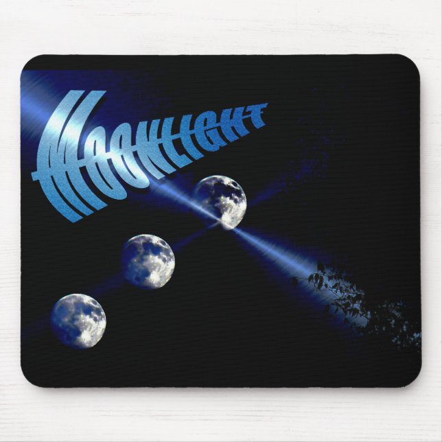 Tapis De Souris Design de la lune (Devant)