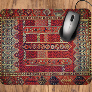 Tapis De Souris Design de tapis Oriental antique en oranges