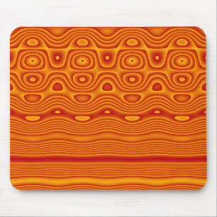 Tapis de souris design digital tribal abstrait, or