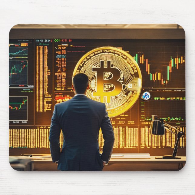 Tapis De Souris Design du logo bitcoin du pavé souris (Devant)