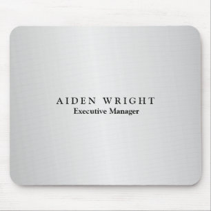 Tapis De Souris Design élégant moderne minimaliste Silver Grey
