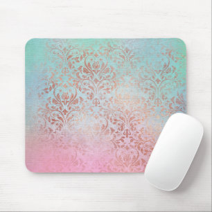 Tapis De Souris Design en marbre rose Aqua Vintage