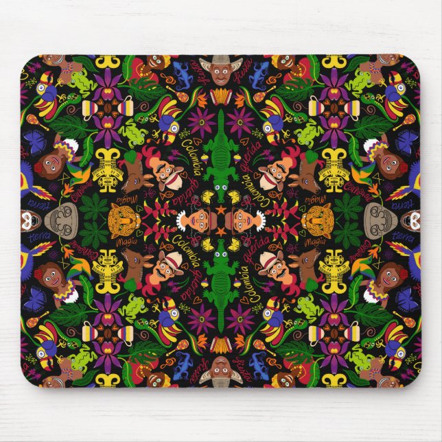 Tapis De Souris Design exotique, magique et charmant Colombie moti (Devant)