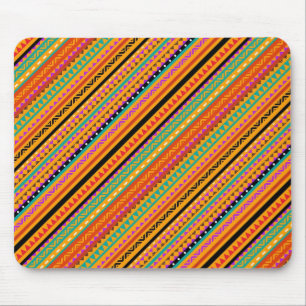Tapis De Souris Design motif aztèque natif et coloré