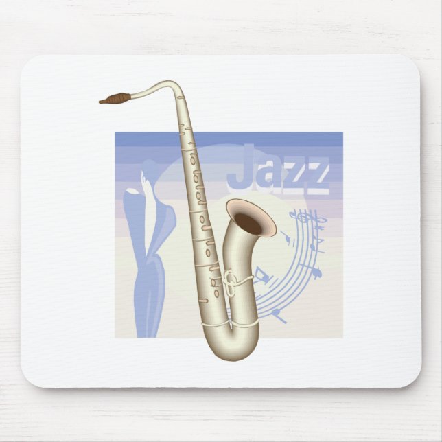 Tapis De Souris design saxaphone jazz (Devant)