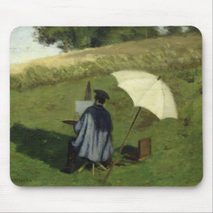 Tapis De Souris Désir Dubois peignant en plein air, c.1852