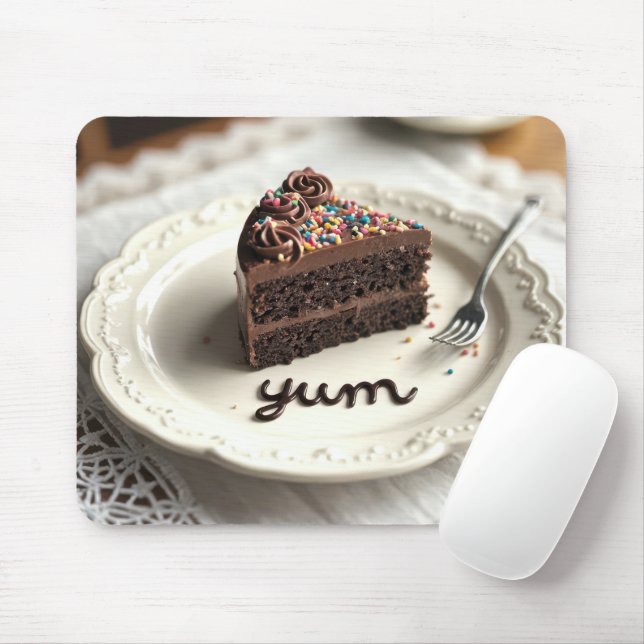 Tapis De Souris Dessert De Gâteaux Au Chocolat (Avec souris)