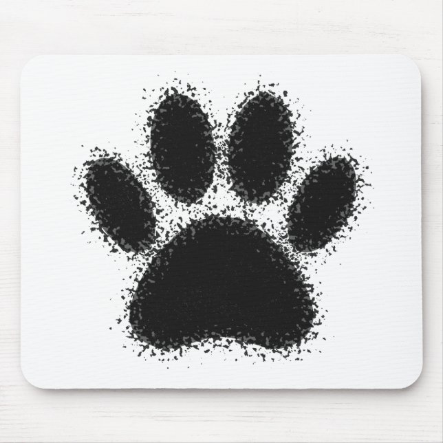 Tapis De Souris Dessin à mâchoire de chien (Devant)