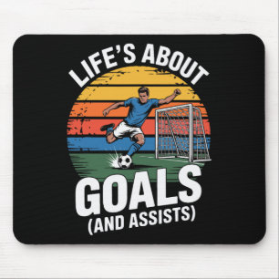 Tapis De Souris Dessin Comique de Football Drôle Pour Garçons Fill