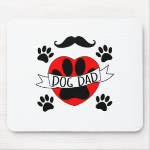 Tapis De Souris Dessin De Chien Papa Paw Et Red Heart