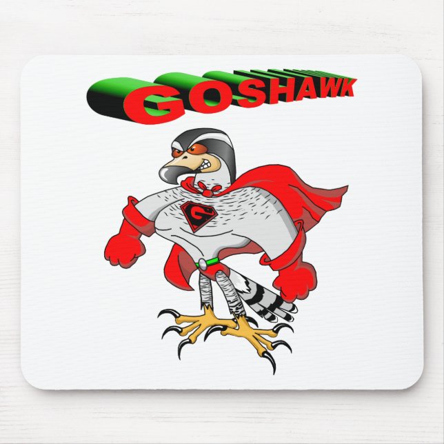 Tapis De Souris Dessin de Goshawk (Devant)