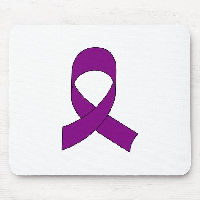 Tapis De Souris Dessin de ruban violet (Devant)