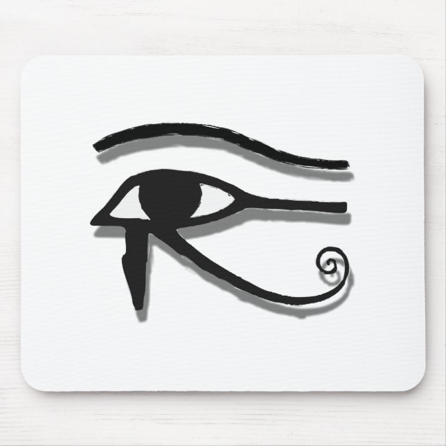 Tapis De Souris Dessin D'Encre Symbole Égyptien Oeil De Horus (Devant)