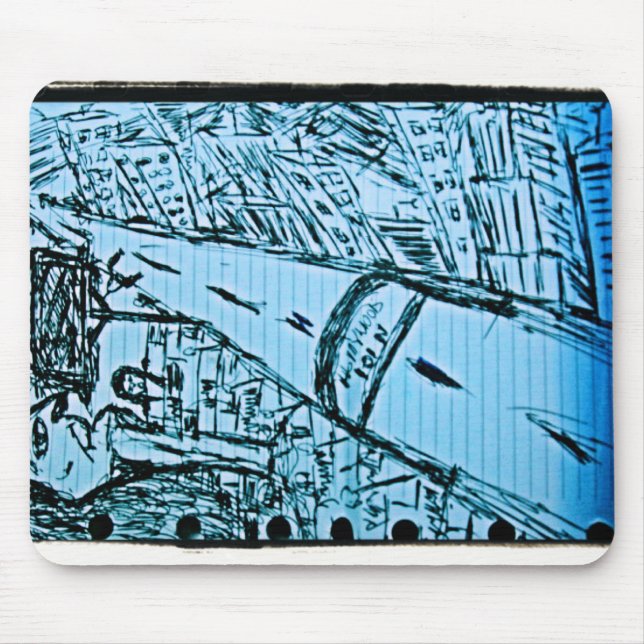 Tapis De Souris dessin du point de fuite 2 (Devant)