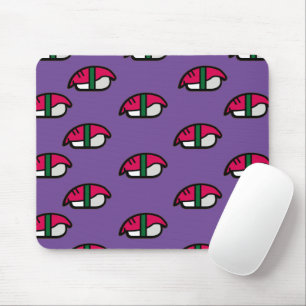 Tapis De Souris Dessin Kawaii Sushi, Riz de Poisson et Algues