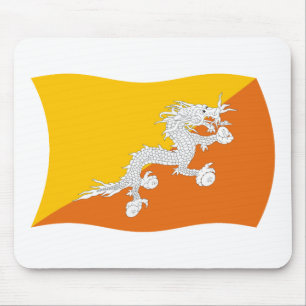 Tapis De Souris Dessous de souris Drapeau du Bhoutan