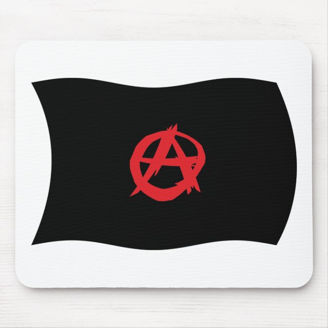 Tapis De Souris Dessous de souris Drapeau du Mouvement Anarchiste (Devant)