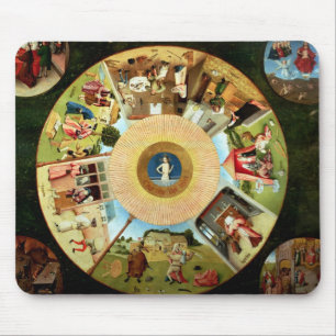 Tapis De Souris Dessus de table des sept péchés mortels