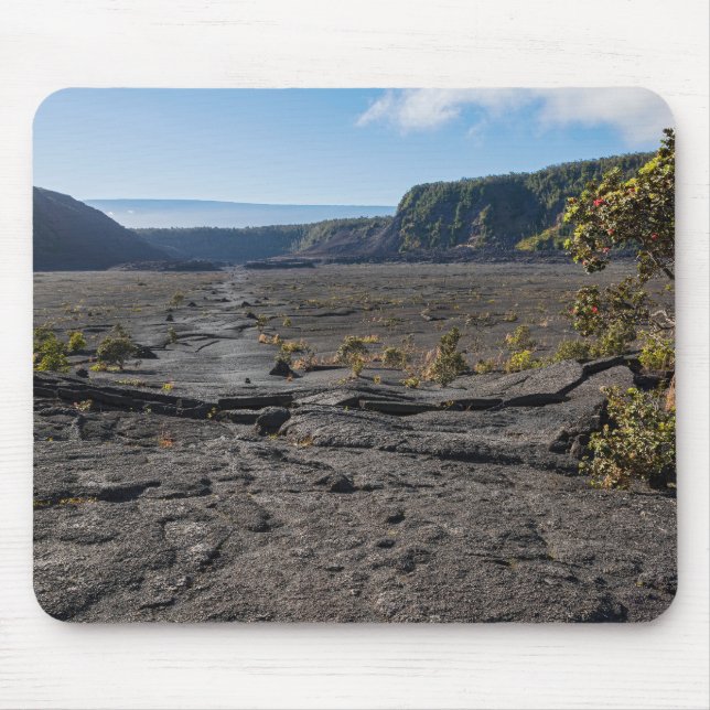 Tapis De Souris dessus lit de lave sèche du cratère kilauea iki (Devant)