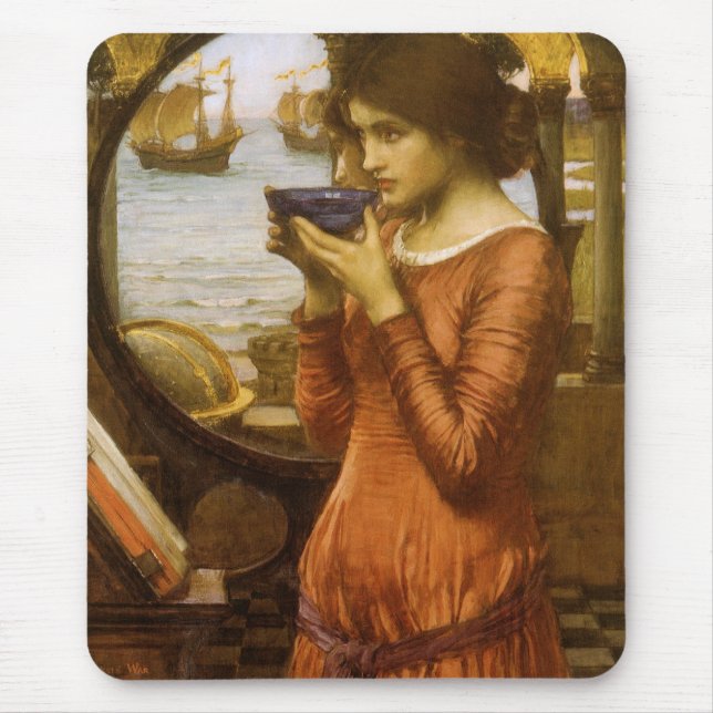 Tapis De Souris Destiny par John William Waterhouse (Devant)