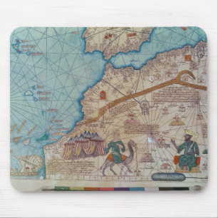 Tapis De Souris Détail de l'atlas catalan, 1375