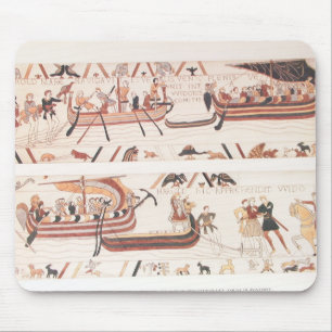 Tapis De Souris Détail de tapisserie de Bayeux - bateaux Mousepad