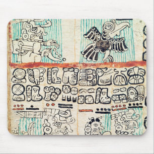 Tapis De Souris Détail d'un codex maya