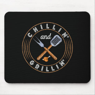 Tapis De Souris Détente et grillades barbecue drôle grillades BBQ
