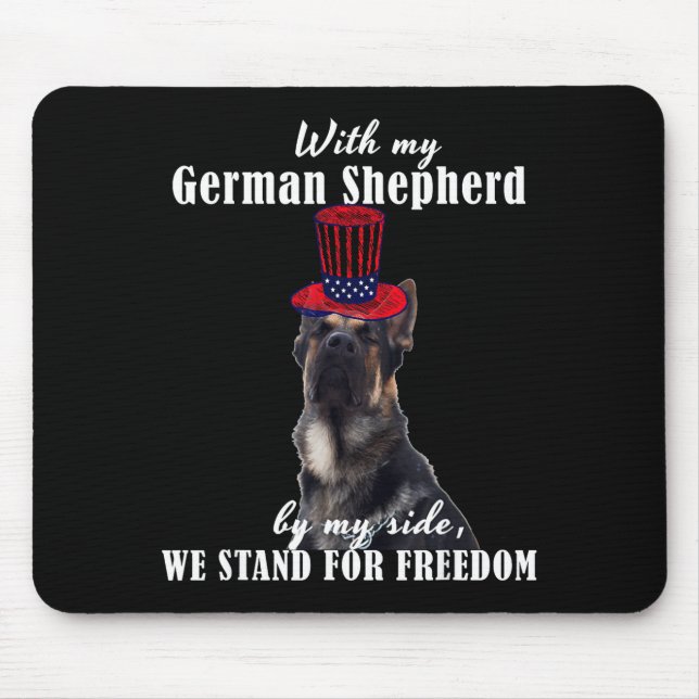 Tapis De Souris Deutsch Funny American German Dogs Quotes Germany  (Devant)