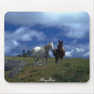 Tapis De Souris Deux beaux chevaux