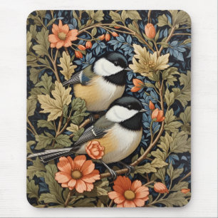 Tapis De Souris Deux Beaux Pickadee Noirs