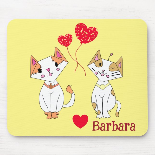 Tapis De Souris Deux chats (Devant)