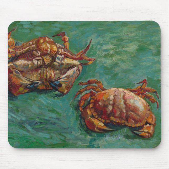 Tapis De Souris Deux crabes par Vincent van Gogh (Devant)