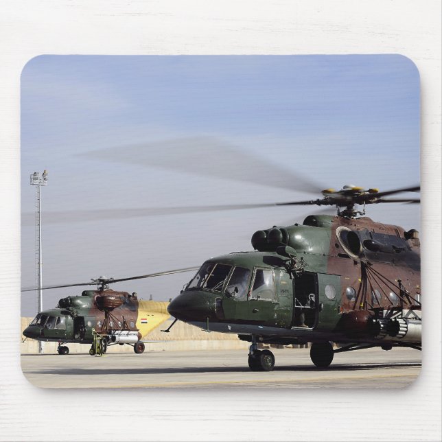 Tapis De Souris Deux Hélicoptères Irakiens Mi-17 Hip (Devant)