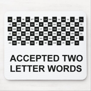 Tapis De Souris Deux mots lettres pavé souris version US