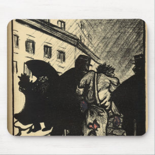 Tapis De Souris Deux policiers emportent un bruit de pas habillé