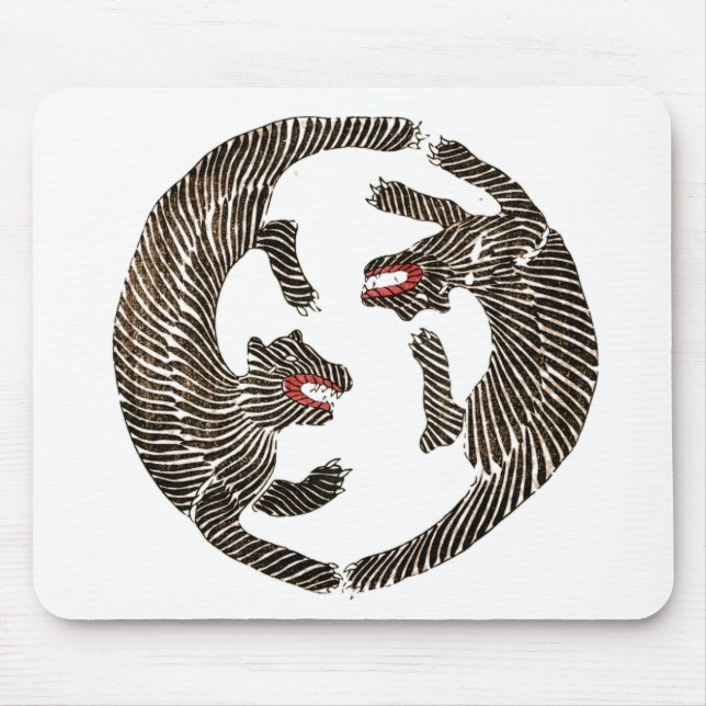 Tapis De Souris Deux tigres 2022 (Devant)