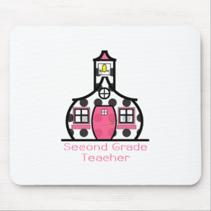 Tapis De Souris Deuxième école de point de polka de professeur d