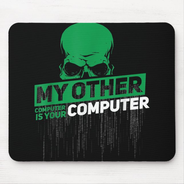 Tapis De Souris Développeur Sysadmin Engineer Hacker Code d'admini (Devant)