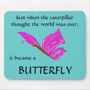 Tapis De Souris Devenant un papillon - mousepad