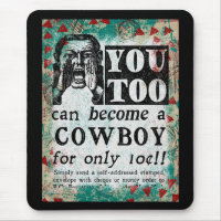 Devenez Un Cowboy - Drôle Annonce Vintage