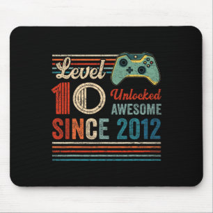 Tapis De Souris Déverrouillé Niveau 10 Anniversaire 10 ans Vidéo J
