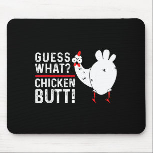 Tapis De Souris Devinette Drôle_ Cul de Poulet ! Conception Graphi