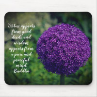 Devis de motivation parfait violet Allium Allium