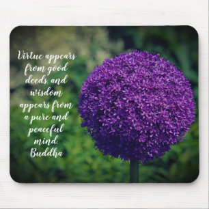 Tapis De Souris Devis de motivation parfait violet Allium Allium