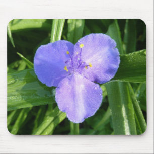 Tapis De Souris Dewy Trillium Fleur sauvage de printemps