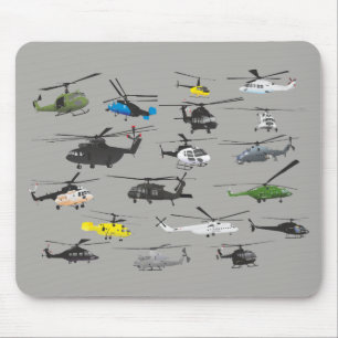 Tapis de souris d'hélicoptère